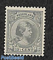 Netherlands 1891 12.5c, Grey, Stamp Out Of Set, Mint NH - Ungebraucht