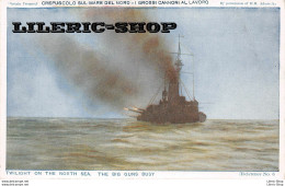 WW1 - Twilight On The North Sea - The Big Guns Busy / Crepuscolo Sul Mare Del Nord- I Grossi Cannoni Al Lavoro - Oorlog