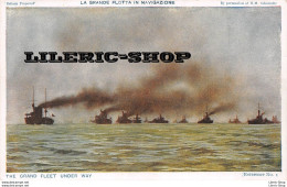 WW1 - The Grand Fleet Under Way / La Grande Flotta In Navigazione - The Photochrom Co. Ltd  -  Reference No. 1 - Krieg