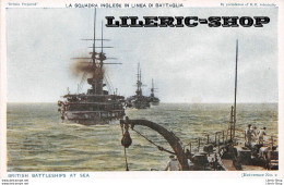 WW1 - British Battleships At Sea /La Squadra Inglese In Linea Di Battaglia - The Photochrom Co. Ltd  - Reference No. 2 - Krieg