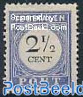 Netherlands 1894 2.5c, Type III, Stamp Out Of Set, Mint NH - Postage Due