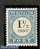 Netherlands 1881 1.5c, Perf. 12.5, Type III, Stamp Out Of Set, Mint NH - Strafportzegels