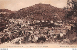 L'ESCARÈNE (06) 1937 - Vue Générale - Le Pont-vieux - Viaduc Ferroviaire Ligne De Nice Coni à Droite - Éd. P. CASTELL - L'Escarène