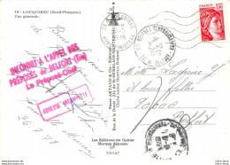 Inconnu à L'Appel Des Préposés De BELFORT (90) Le Préposé-Chef - TàD 2-8-1978 - Sur CP LOQUIREC (29) - Manual Postmarks