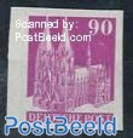 Germany, Federal Republic 1948 90Pf, Imperforated, Stamp Out Of Set, Mint NH, Religion - Churches, Temples, Mosques, S.. - Other & Unclassified