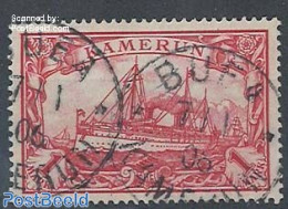 Germany, Colonies 1900 Kamerun, 1M, Used, Used, Transport - Ships And Boats - Boten