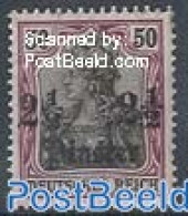 Turkey 1906 German Post, 2.5Pia On 50Pf, On Chrome-yellow, Mint NH - Andere & Zonder Classificatie