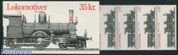 Denmark 1991 Locomotive Booklet, Mint NH, Transport - Stamp Booklets - Railways - Neufs