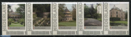Netherlands - Personal Stamps TNT/PNL 2012 Hindersteyn 5V [::::], Mint NH, Nature - Trees & Forests - Castles & Fortif.. - Rotary, Lions Club