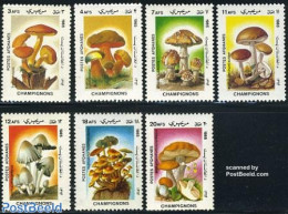 Afghanistan 1985 Mushrooms 7v, Mint NH, Nature - Mushrooms - Champignons