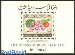 Afghanistan 1962 Red Croissant S/s, Mint NH, Health - Nature - Red Cross - Flowers & Plants - Croce Rossa
