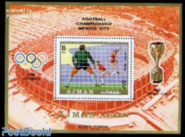 Ajman 1970 World Cup Football Mexico S/s, Mint NH, Sport - Football - Ajman