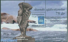 Aland 1997 Self Government S/s, Mint NH, Various - Holograms - Art - Sculpture - Ologrammi