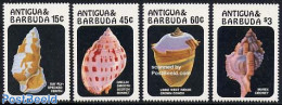Antigua & Barbuda 1986 Shells 4v, Mint NH, Nature - Shells & Crustaceans - Mundo Aquatico
