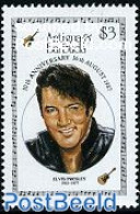 Antigua & Barbuda 1987 Elvis Presley 1v, Mint NH, Performance Art - Elvis Presley - Popular Music - Elvis Presley