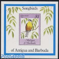 Antigua & Barbuda 1984 Songbird S/s, Mint NH, Nature - Birds - Antigua En Barbuda (1981-...)