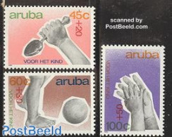 Aruba 1989 Child Welfare 3v, Mint NH, Health - Sport - Food & Drink - Sport (other And Mixed) - Food