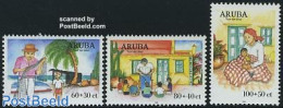 Aruba 1999 Child Welfare 3v, Mint NH, Nature - Fishing - Fische