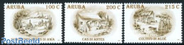 Aruba 2008 Aruba In The Past 3v, Mint NH, History - Nature - History - Environment - Protección Del Medio Ambiente Y Del Clima