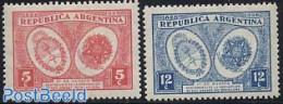Argentina 1928 Peace With Brazil 2v, Mint NH, History - Coat Of Arms - Nuevos