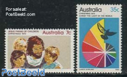 Australia 1972 Christmas 2v, Mint NH, Nature - Religion - Birds - Christmas - Unused Stamps