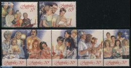 Australia 1987 Christmas 7v (2v+[::::]), Mint NH, Religion - Christmas - Unused Stamps