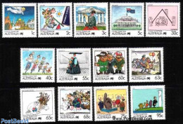 Australia 1988 Living Together 13v, Mint NH, History - Nature - Religion - Sport - Transport - Various - Newspapers & .. - Unused Stamps