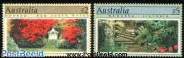 Australia 1989 Gardens 2v, Mint NH, Nature - Flowers & Plants - Gardens - Unused Stamps