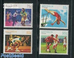 Australia 1991 Sports 4v, Mint NH, Sport - Badminton - Football - Sport (other And Mixed) - Swimming - Ongebruikt
