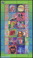 Australia 1998 Rockn Roll Music 12v M/s, Mint NH, Nature - Performance Art - Birds - Music - Popular Music - Unused Stamps