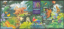 Australia 1994 Zoologic Garden S/s, Mint NH, Nature - Animals (others & Mixed) - Birds - Butterflies - Elephants - Par.. - Neufs