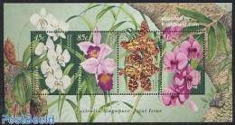 Australia 1998 Orchids S/s, Mint NH, Nature - Various - Flowers & Plants - Orchids - Joint Issues - Ungebraucht