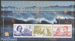 Australia 1999 Australia 99 S/s, Mint NH, History - Science - Transport - Explorers - Weights & Measures - Philately -.. - Unused Stamps