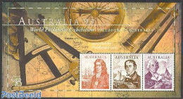 Australia 1999 Australia 99 S/s, Mint NH, History - Transport - Explorers - Philately - Stamps On Stamps - Ships And B.. - Ungebraucht