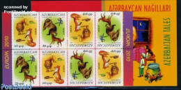 Azerbaijan 2010 Europa, Childrens Books Booklet, Mint NH, History - Nature - Europa (cept) - Bears - Cat Family - Dogs.. - Unclassified
