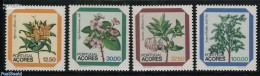 Azores 1983 Wild Flowers 4v, Mint NH, Nature - Flowers & Plants - Azores