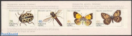Azores 1985 Insects Booklet, Mint NH, Nature - Butterflies - Insects - Stamp Booklets - Unclassified