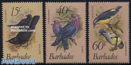 Barbados 1982 Birds 3v, Mint NH, Nature - Birds - Pigeons - Barbados (1966-...)
