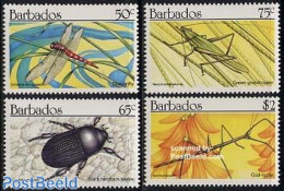 Barbados 1990 Insects 4v, Mint NH, Nature - Insects - Barbados (1966-...)