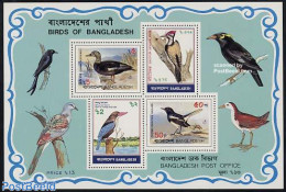 Bangladesh 1983 Birds S/s, Mint NH, Nature - Birds - Kingfishers - Woodpeckers - Pigeons - Bangladesch