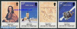 British Antarctica 1986 Halleys Comet 4v, Mint NH, Science - Transport - Astronomy - Space Exploration - Halley's Comet - Astrologie