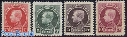 Belgium 1922 Definitives 4v, King Albert I, Mint NH - Unused Stamps