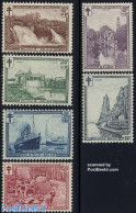 Belgium 1929 Anti Tuberculosis 6v, Mint NH, Health - Transport - Various - Anti Tuberculosis - Ships And Boats - Tourism - Neufs