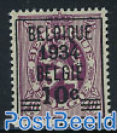 Belgium 1934 Precancel Overprint 1v, Unused (hinged) - Ongebruikt