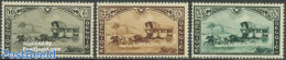 Belgium 1935 Postal Coach 3v, Mint NH, Nature - Transport - Horses - Post - Coaches - Unused Stamps