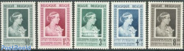 Belgium 1951 Queen Elizabeth Fund 5v, Mint NH, History - Kings & Queens (Royalty) - Neufs