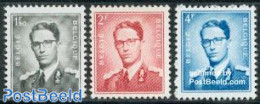 Belgium 1953 Definitives 3v, Normal Paper, Mint NH - Unused Stamps
