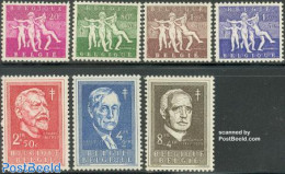 Belgium 1955 Anti Tuberculosis 7v, Unused (hinged), Health - Anti Tuberculosis - Health - Unused Stamps