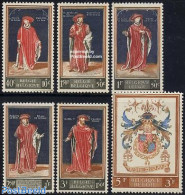 Belgium 1959 Culture 6v, Mint NH, History - Coat Of Arms - Art - Libraries - Unused Stamps