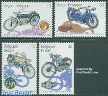 Belgium 1995 Motorcycles 4v, Mint NH, Transport - Motorcycles - Unused Stamps